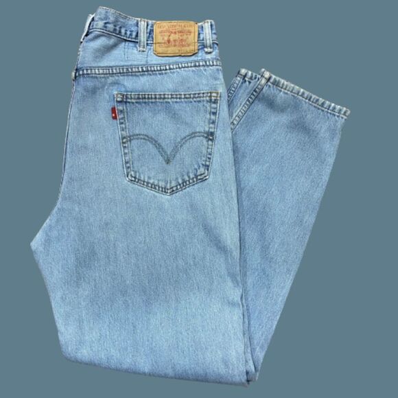 Levi's 550 Vintage Relaxed Fit Denim Blue Jeans 100% Cotton Men's Size 40 x 34 - Picture 1 of 10